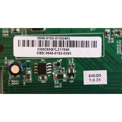 MAIN PARA TV VIZIO / NUMERO DE PARTE 3648-0192-0150 / 0171-2272-6154 / 3648-0192-0395 / DISPLAY LSC480HN08-G09 / MODELO E48-D0 LAUSUBCS - Imagen 2